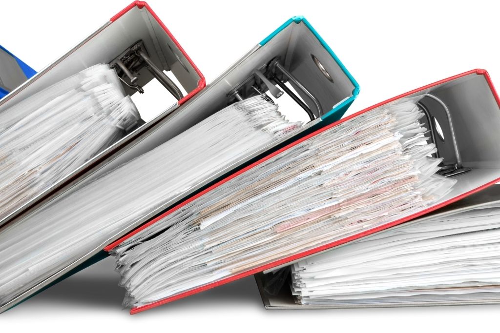 Zestaw dokumentów biurowych